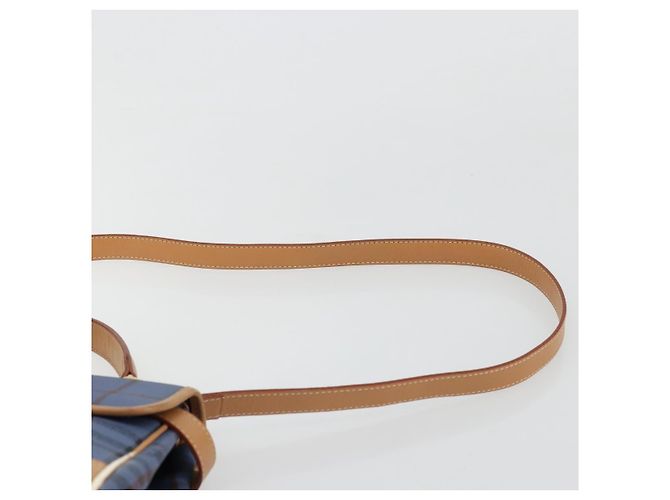 Borsa Burberry in PVC 2way Blu Oro Auth 179143 D'oro - vista 14
