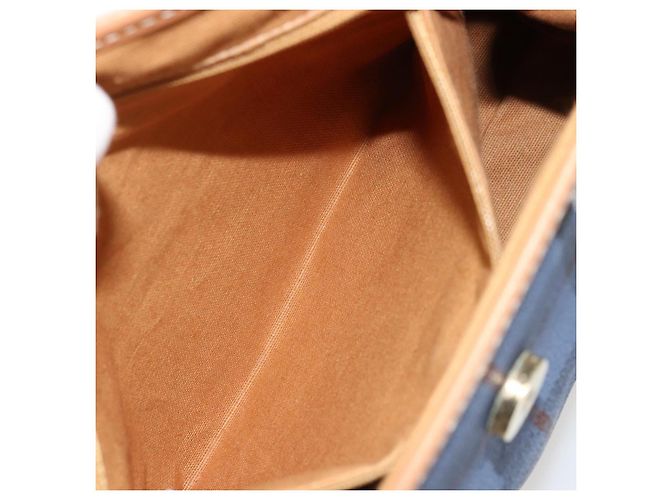 Borsa Burberry in PVC 2way Blu Oro Auth 179143 D'oro - vista 23