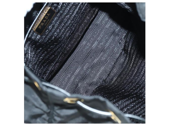 Zaino PRADA Robot Nylon Nero Argento Auth 176514SAV - vista 10