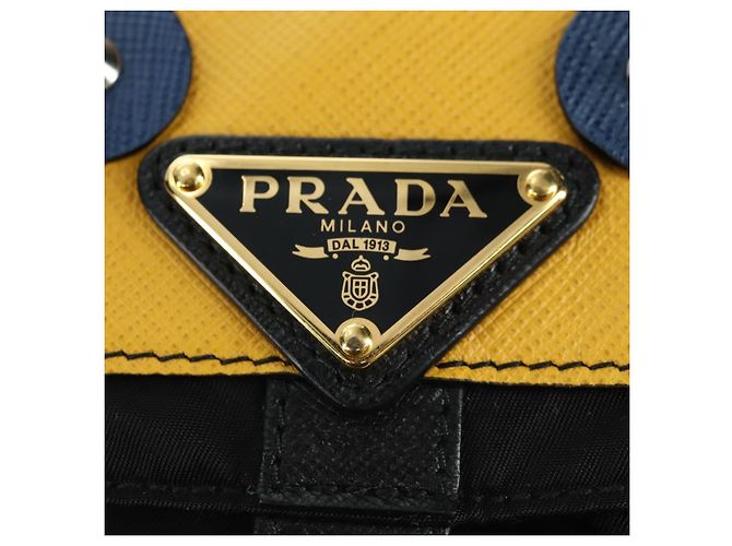 Zaino PRADA Robot Nylon Nero Argento Auth 176514SAV - vista 25
