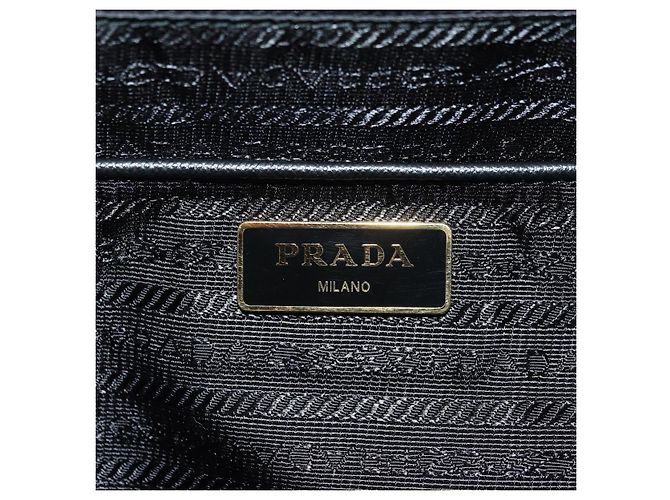 Zaino PRADA Robot Nylon Nero Argento Auth 176514SAV - vista 28