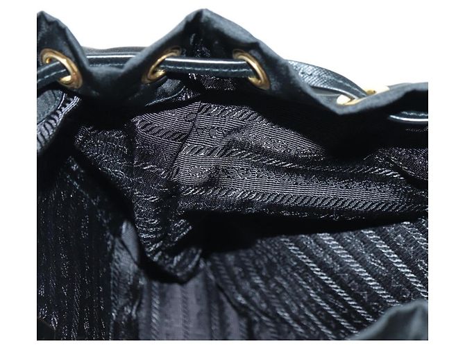 Zaino PRADA Robot Nylon Nero Argento Auth 176514SAV - vista 29