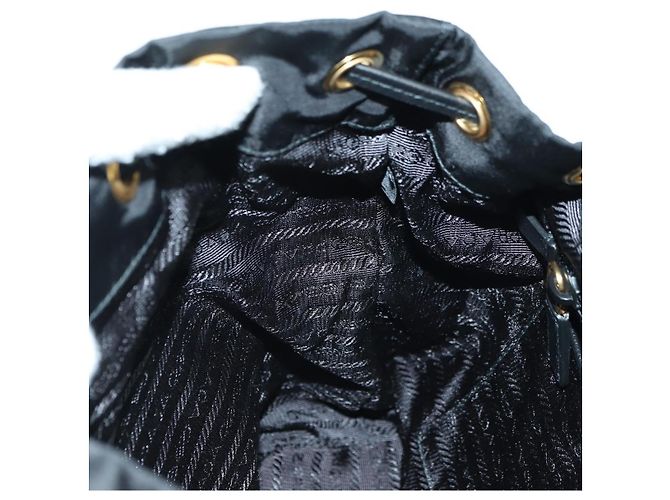 Zaino PRADA Robot Nylon Nero Argento Auth 176514SAV - vista 30