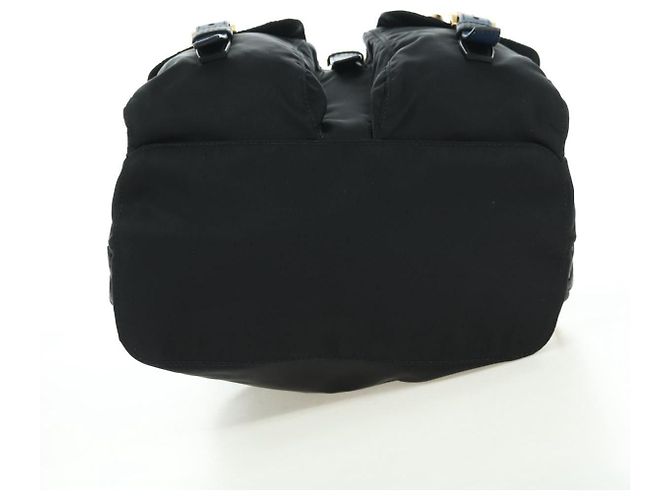 Zaino PRADA Robot Nylon Nero Argento Auth 176514SAV - vista 5