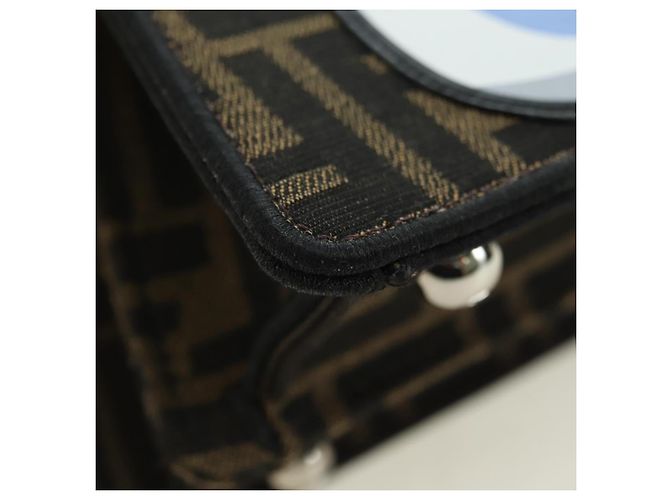 FENDI x FRGMT x POKMON Zucca Peek A Boo Dratini Bag 2way Brown Auth 167302SM Marrone Nero - vista 16