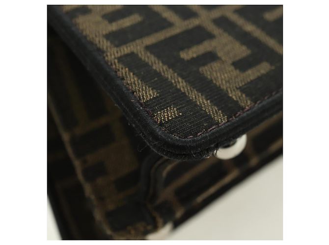 FENDI x FRGMT x POKMON Zucca Peek A Boo Dratini Bag 2way Brown Auth 167302SM Marrone Nero - vista 18