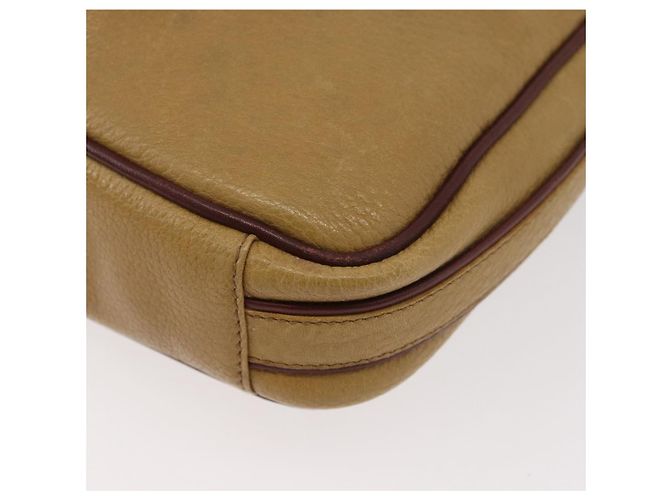 Borsa a Spalla CARTIER in Pelle Beige Oro Auth hk3696A D'oro - vista 14