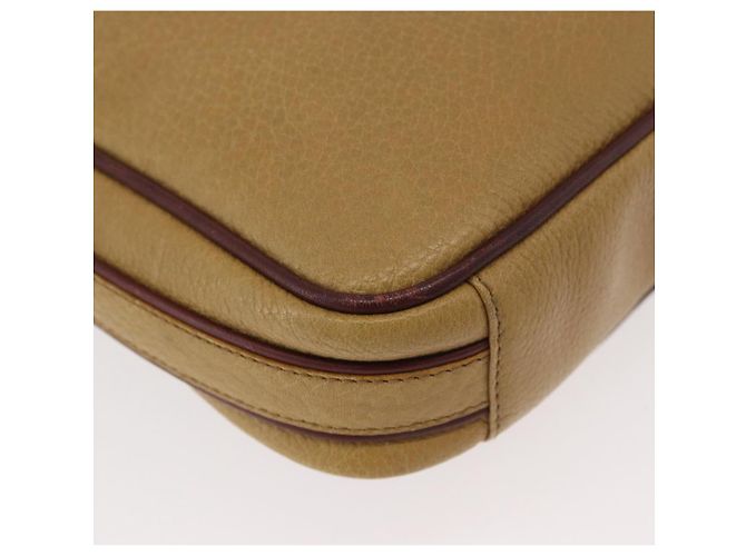 Borsa a Spalla CARTIER in Pelle Beige Oro Auth hk3696A D'oro - vista 15