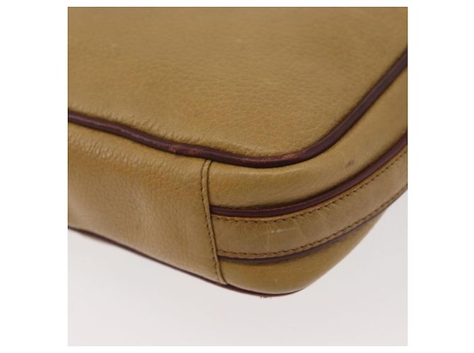Borsa a Spalla CARTIER in Pelle Beige Oro Auth hk3696A D'oro - vista 16
