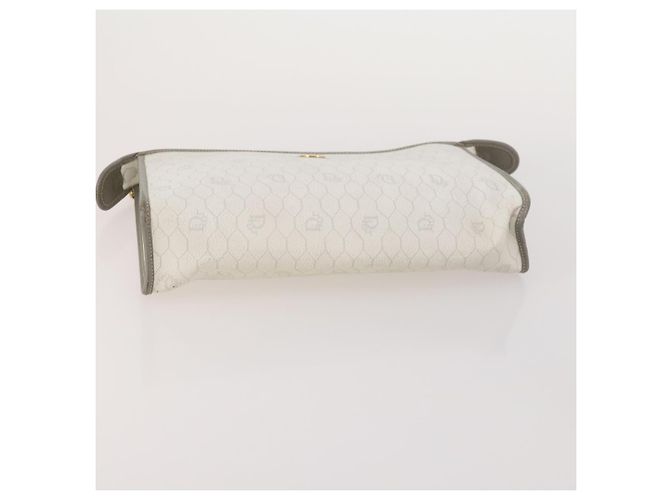 Clutch Christian Dior Honeycomb Canvas PVC 3 Set White Black Auth fm5350 Nero Bianco - vista 12