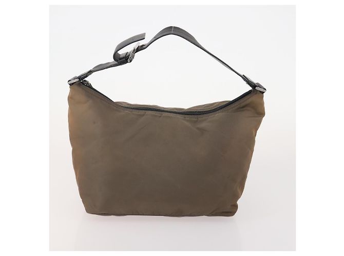 PRADA Schultertasche Canvas Nylon Leder 3er Set Braun Weiß Authentisch bs34891 - Ansicht 11