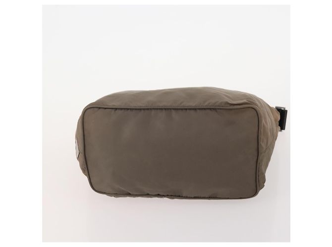 PRADA Schultertasche Canvas Nylon Leder 3er Set Braun Weiß Authentisch bs34891 - Ansicht 16