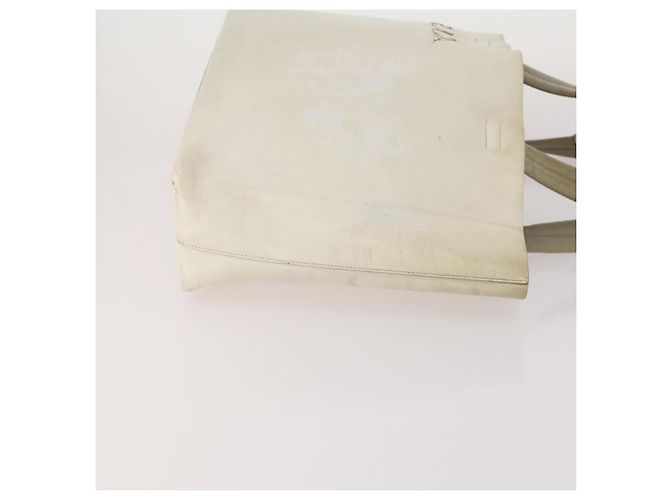PRADA Schultertasche Canvas Nylon Leder 3er Set Braun Weiß Authentisch bs34891 - Ansicht 4