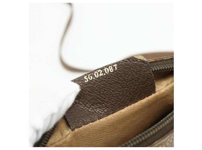 Borsa GUCCI GG Supreme Web Sherry Line PVC Beige Oro 56 02 087 Auth 178729 D'oro - vista 12