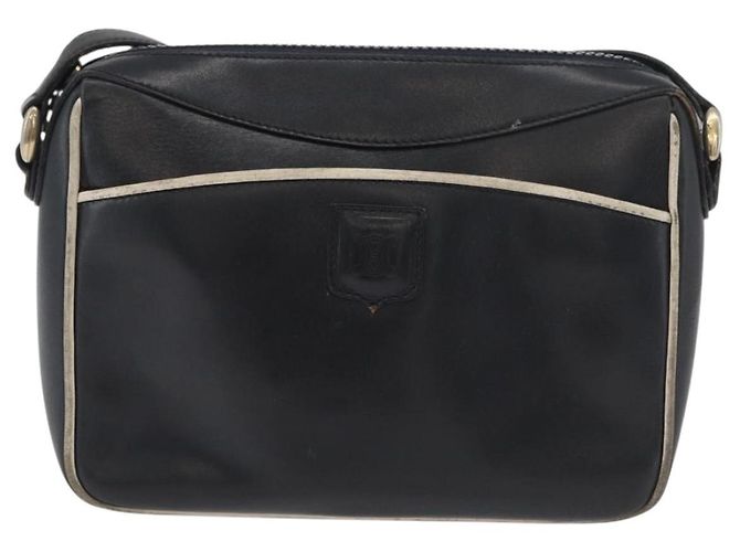 Céline CELINE Schultertasche aus Leder Schwarz Gold Auth 180163 Golden - Ansicht 13