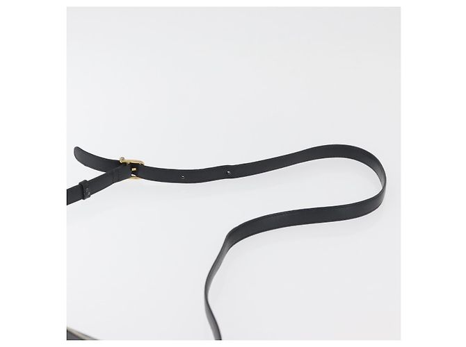 Céline CELINE Schultertasche aus Leder Schwarz Gold Auth 180163 Golden - Ansicht 14