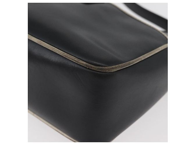 Céline CELINE Schultertasche aus Leder Schwarz Gold Auth 180163 Golden - Ansicht 15