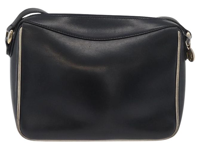 Céline CELINE Schultertasche aus Leder Schwarz Gold Auth 180163 Golden - Ansicht 2