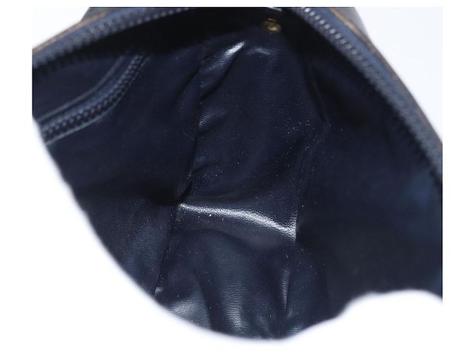 Céline CELINE Schultertasche aus Leder Schwarz Gold Auth 180163 Golden - Ansicht 21