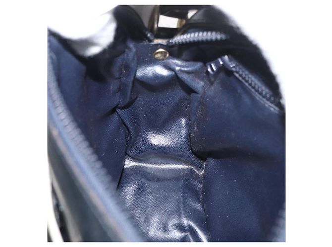 Céline CELINE Schultertasche aus Leder Schwarz Gold Auth 180163 Golden - Ansicht 22