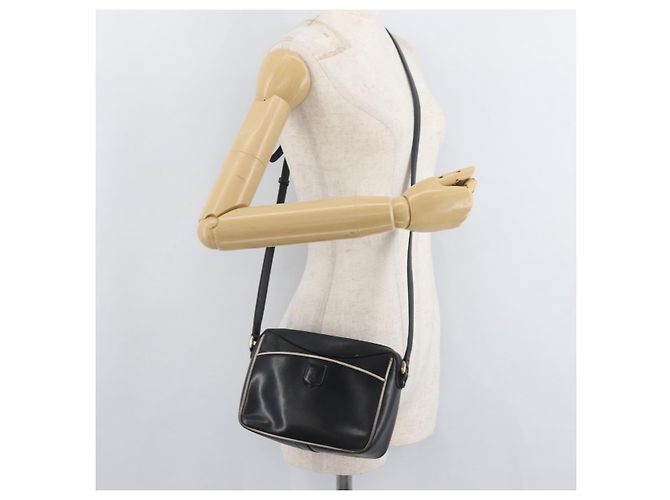 Céline CELINE Schultertasche aus Leder Schwarz Gold Auth 180163 Golden - Ansicht 24