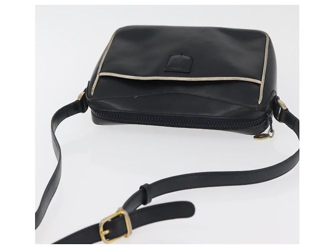 Céline CELINE Schultertasche aus Leder Schwarz Gold Auth 180163 Golden - Ansicht 6