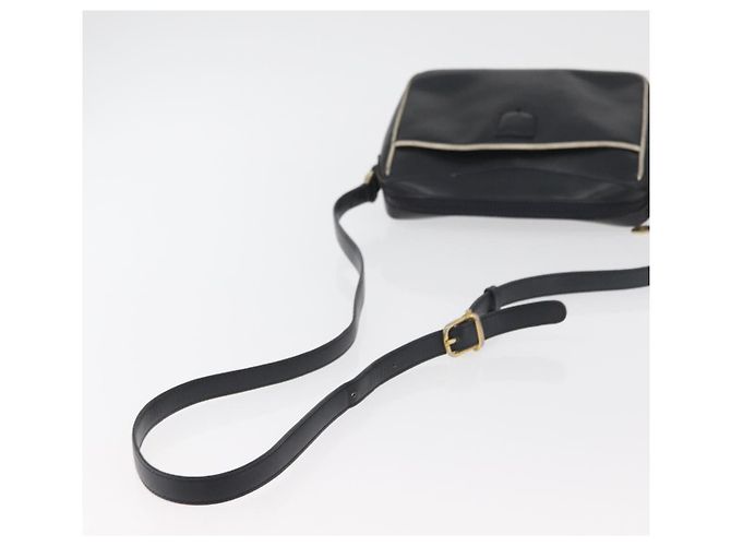 Céline CELINE Schultertasche aus Leder Schwarz Gold Auth 180163 Golden - Ansicht 7