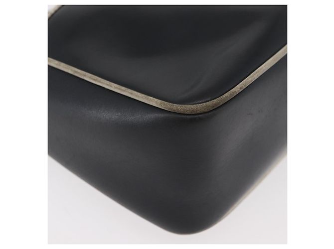 Céline CELINE Schultertasche aus Leder Schwarz Gold Auth 180163 Golden - Ansicht 8