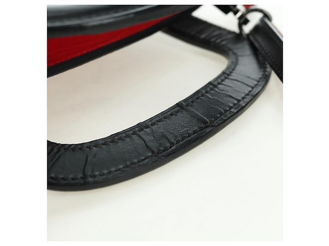 Borsa Christian Louboutin in pelle 2way Rosso Argento Auth bs35035V - vista 7