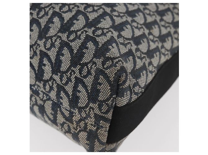 Borsa a tracolla Christian Dior Trotter Canvas Navy Silver Auth 179394A Argento Blu navy - vista 16