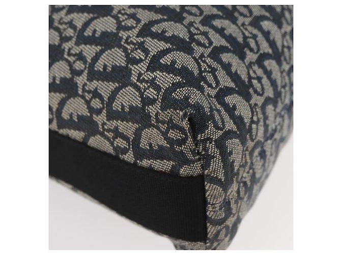 Borsa a tracolla Christian Dior Trotter Canvas Navy Silver Auth 179394A Argento Blu navy - vista 9