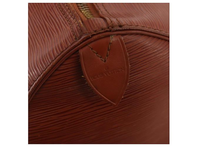 LOUIS VUITTON Epi Keepall 45 Boston Bag Marrone M42978 LV Auth bs34522 - vista 19