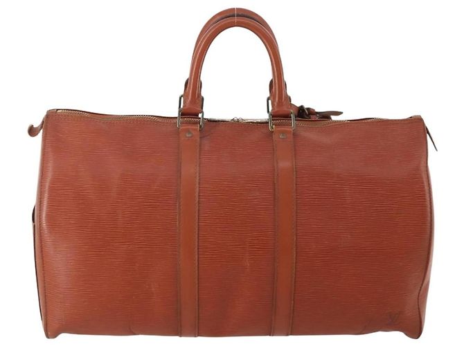 LOUIS VUITTON Epi Keepall 45 Boston Bag Marrone M42978 LV Auth bs34522 - vista 2