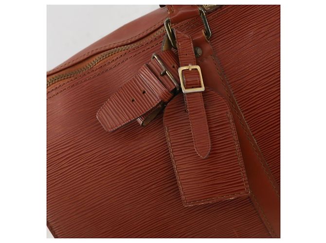 LOUIS VUITTON Epi Keepall 45 Boston Bag Marrone M42978 LV Auth bs34522 - vista 20
