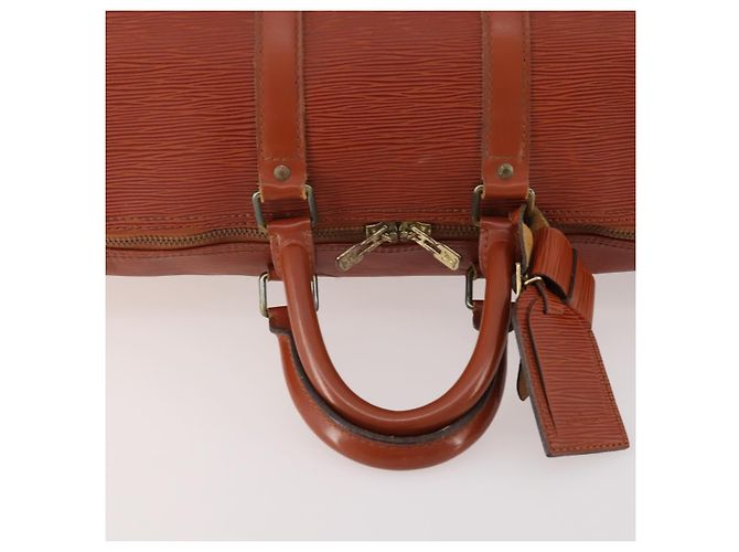 LOUIS VUITTON Epi Keepall 45 Boston Bag Marrone M42978 LV Auth bs34522 - vista 8
