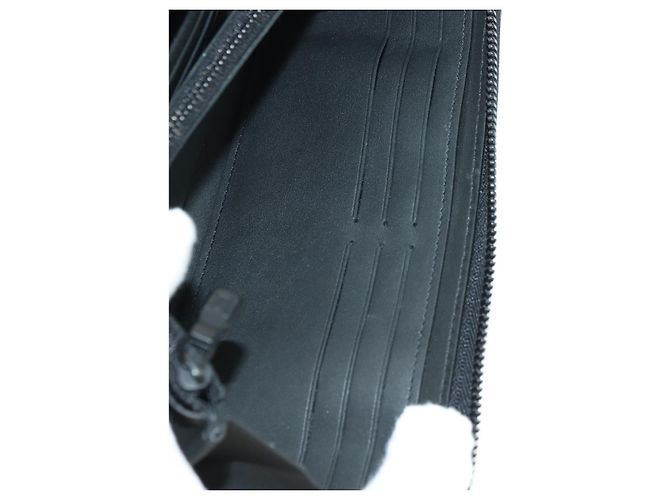 LOUIS VUITTON Empreinte Zippy Wallet Portafoglio Orizzontale Nero M11721 Auth 179337M - vista 11