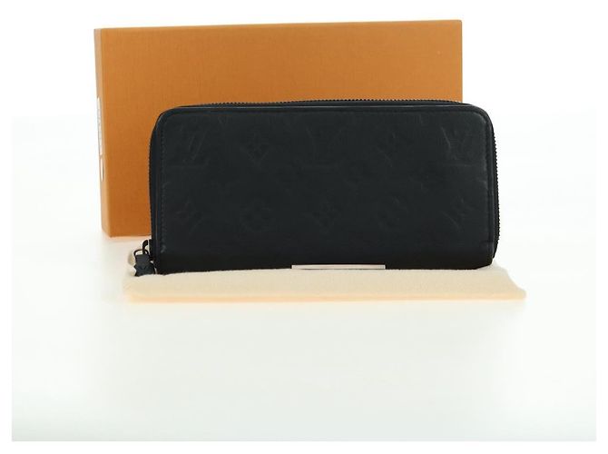 LOUIS VUITTON Empreinte Zippy Wallet Portafoglio Orizzontale Nero M11721 Auth 179337M - vista 12