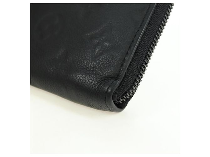 LOUIS VUITTON Empreinte Zippy Wallet Portafoglio Orizzontale Nero M11721 Auth 179337M - vista 15
