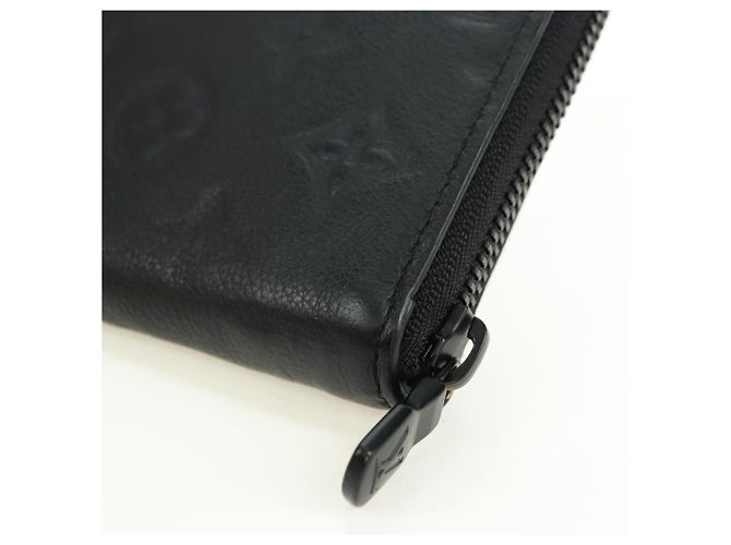 LOUIS VUITTON Empreinte Zippy Wallet Portafoglio Orizzontale Nero M11721 Auth 179337M - vista 17