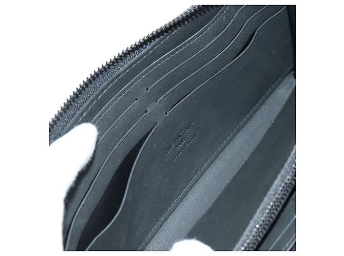 LOUIS VUITTON Empreinte Zippy Wallet Portafoglio Orizzontale Nero M11721 Auth 179337M - vista 19