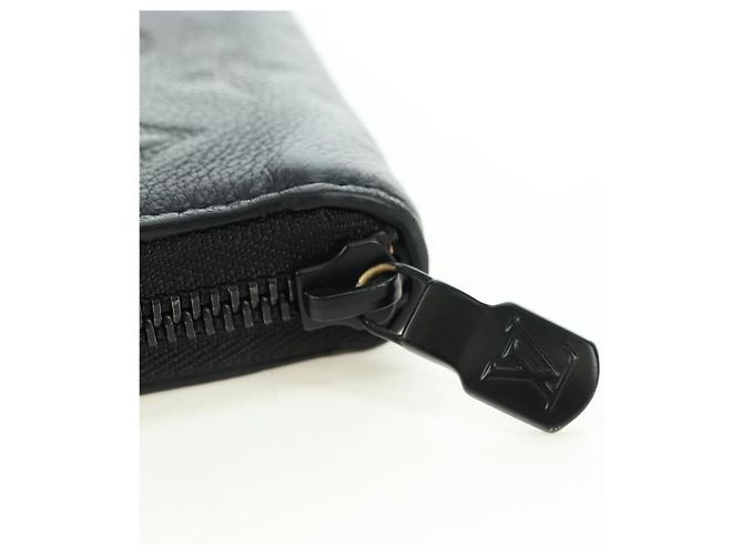 LOUIS VUITTON Empreinte Zippy Wallet Portafoglio Orizzontale Nero M11721 Auth 179337M - vista 7