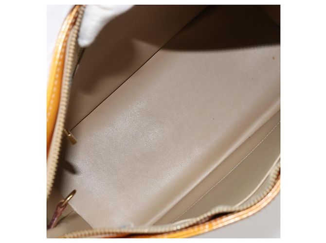 LOUIS VUITTON Monogram Vernis Houston Handtasche Beige M91004 LV Auth ep14514 - Ansicht 11
