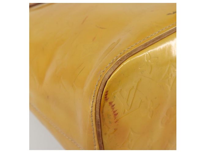 LOUIS VUITTON Monogram Vernis Houston Handtasche Beige M91004 LV Auth ep14514 - Ansicht 15