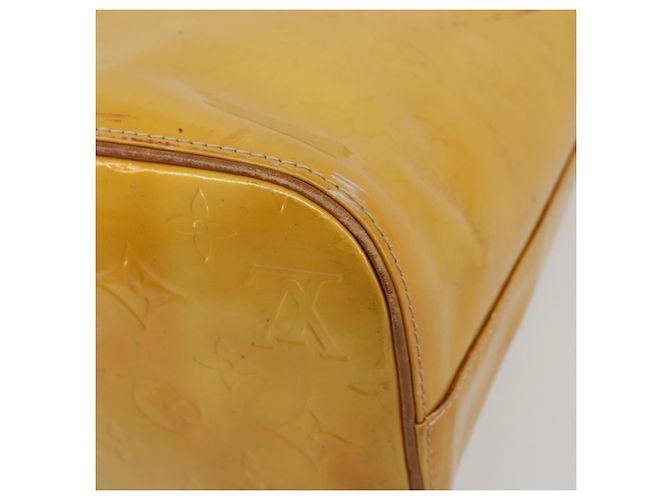 LOUIS VUITTON Monogram Vernis Houston Handtasche Beige M91004 LV Auth ep14514 - Ansicht 16
