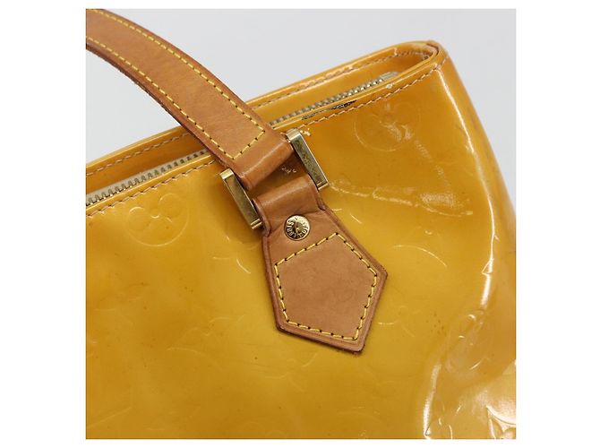 LOUIS VUITTON Monogram Vernis Houston Handtasche Beige M91004 LV Auth ep14514 - Ansicht 18