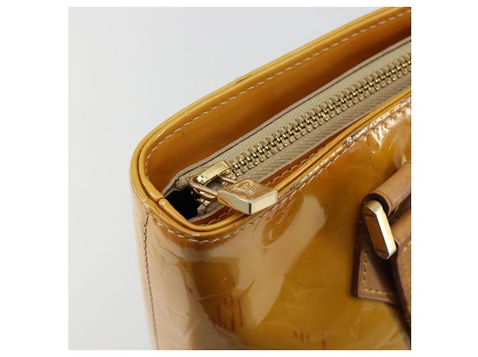 LOUIS VUITTON Monogram Vernis Houston Handtasche Beige M91004 LV Auth ep14514 - Ansicht 19