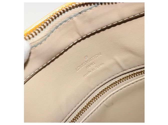 LOUIS VUITTON Monogram Vernis Houston Handtasche Beige M91004 LV Auth ep14514 - Ansicht 20