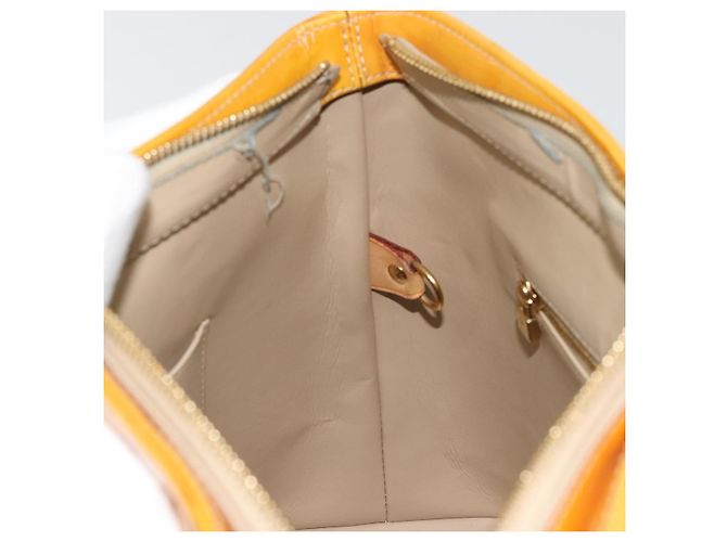 LOUIS VUITTON Monogram Vernis Houston Handtasche Beige M91004 LV Auth ep14514 - Ansicht 22