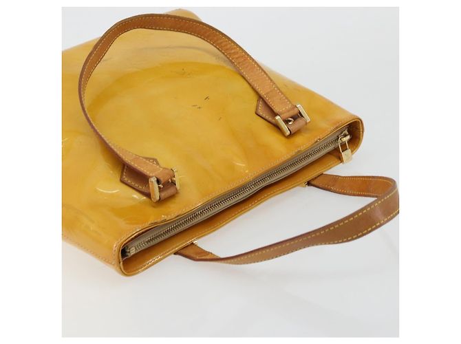 LOUIS VUITTON Monogram Vernis Houston Handtasche Beige M91004 LV Auth ep14514 - Ansicht 6