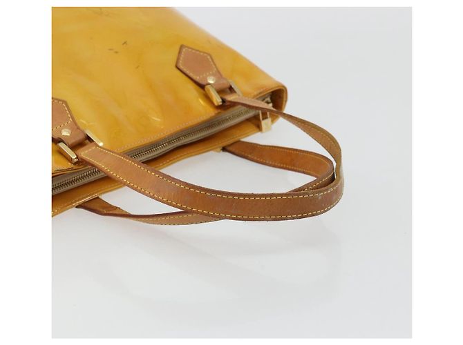 LOUIS VUITTON Monogram Vernis Houston Handtasche Beige M91004 LV Auth ep14514 - Ansicht 7